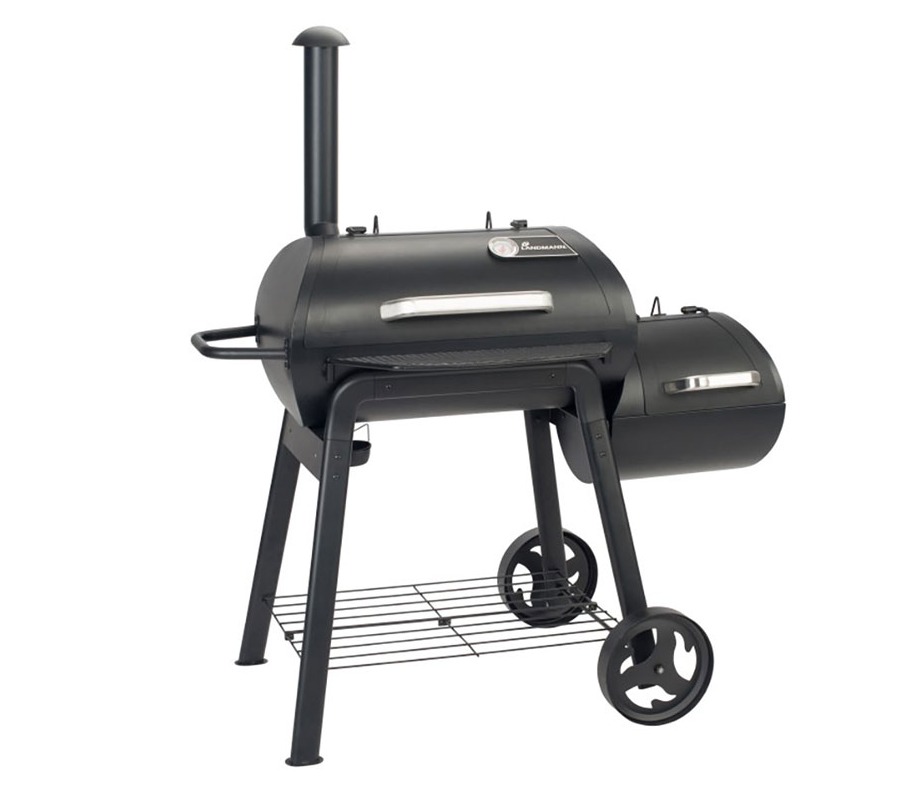 Barbecue fumoir au charbon de bois Ø44cm – Jacques – Smoker premium avec  aérateurs. fumoir. gril. boite de fumage. noir