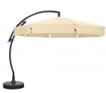 Parasol déporté Easy Sun 350 Olefin Beige avec volants